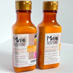 TWO Maui Moisture Hair Care Curl Quench Coconut Oil Conditioner Thick Curly Hair